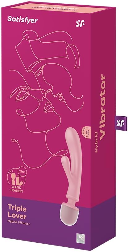 LunaBloom™ Dual Rabbit Wand – 10 Mode G-Spot & Clitoral Vibrator